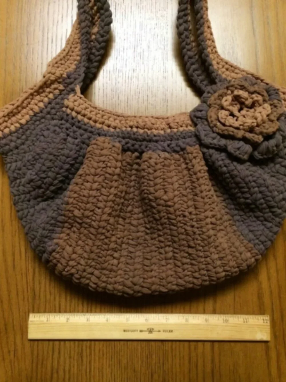 Eco-Friendly Upcycled Crochet | Handmade Repurposed Pantyhose Hobo Bag